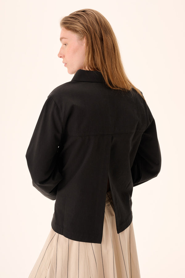 Rue De Tokyo SHIKA SANDWASHED CT TENCEL - BLACK