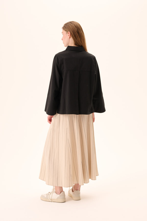 Rue De Tokyo SHIKA SANDWASHED CT TENCEL - BLACK