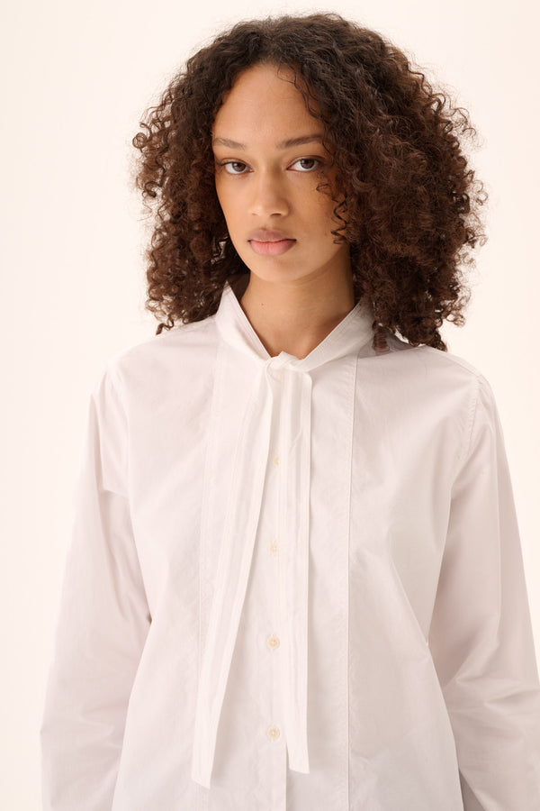 Rue De Tokyo SHOSHANA GARMENT DYED POPLIN - WHITE