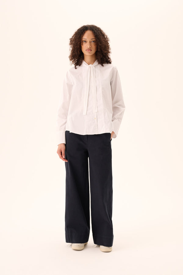 rue de tokyo SHOSHANA GARMENT DYED POPLIN - WHITE