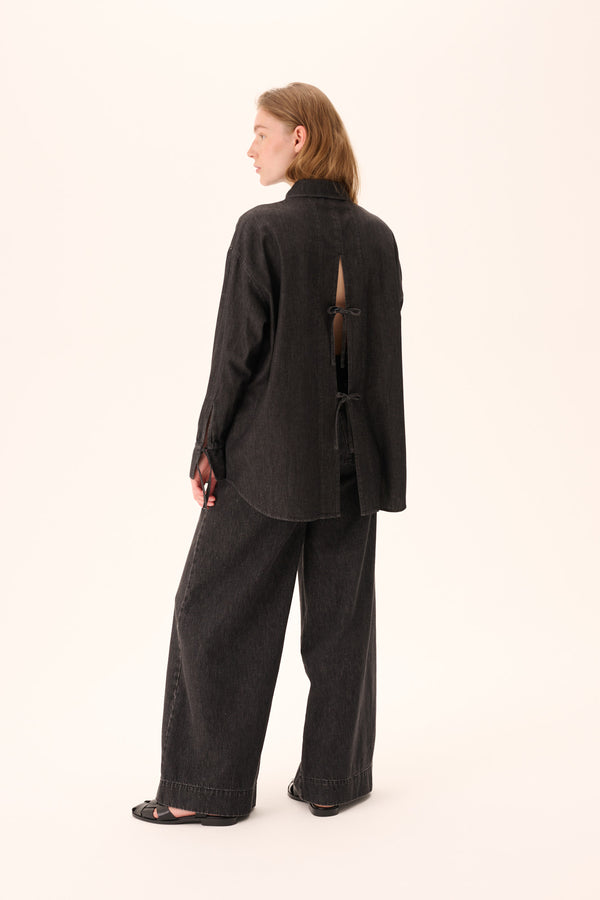 Rue De Tokyo SIGGA LIGHT DENIM - WASHED BLACK DENIM