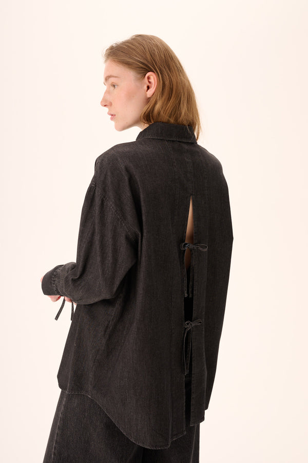 Rue De Tokyo SIGGA LIGHT DENIM - WASHED BLACK DENIM