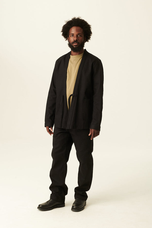 Rue De Tokyo SIGMUND TEXTURED COTTON - BLACK