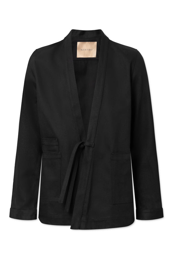 Rue De Tokyo SIGMUND TEXTURED COTTON - BLACK