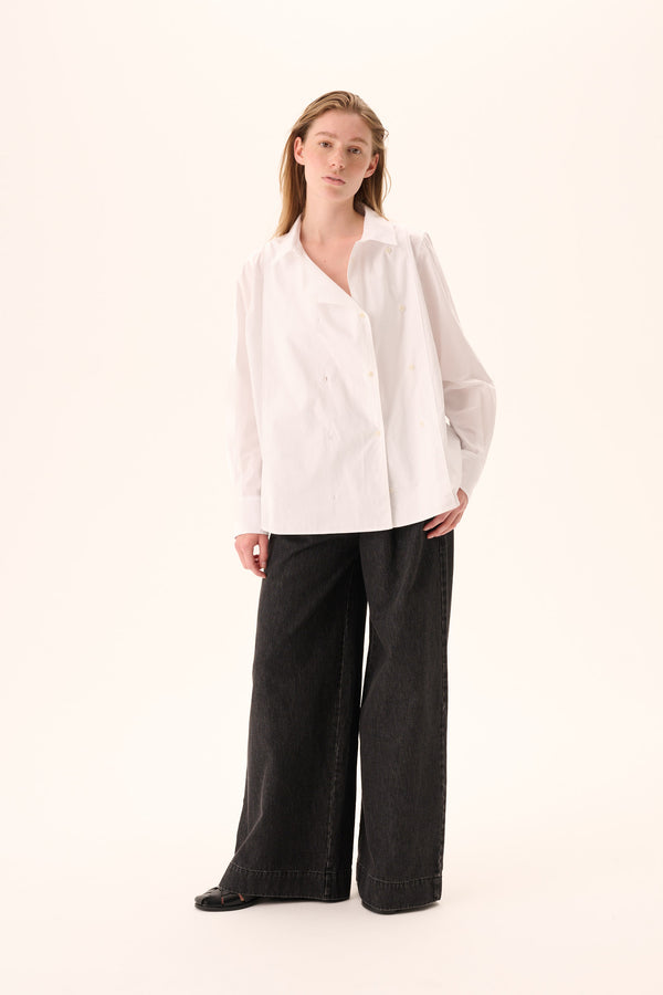 Rue De Tokyo SPARROW GARMENT DYED POPLIN - WHITE