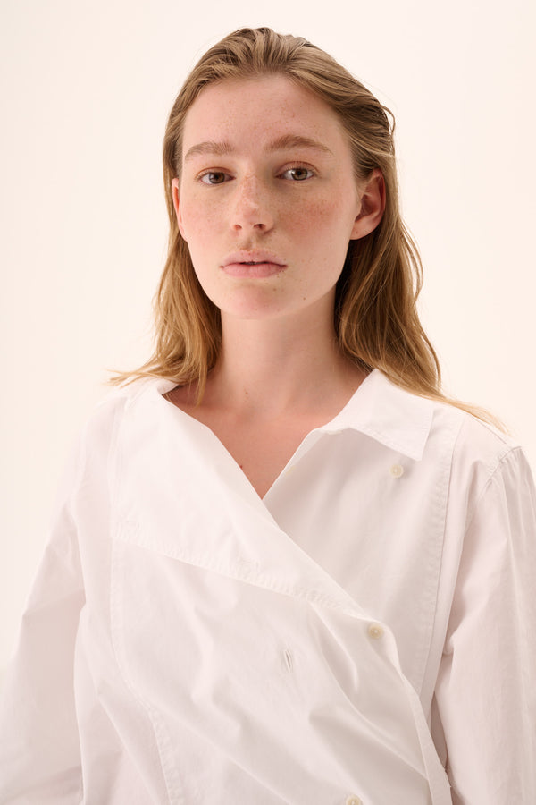 Rue De Tokyo SPARROW GARMENT DYED POPLIN - WHITE