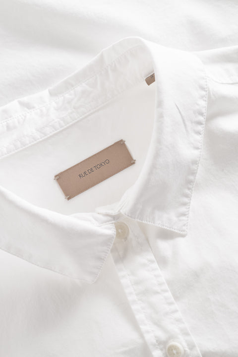 Rue De Tokyo SYLINA GARMENT DYED POPLIN - WHITE