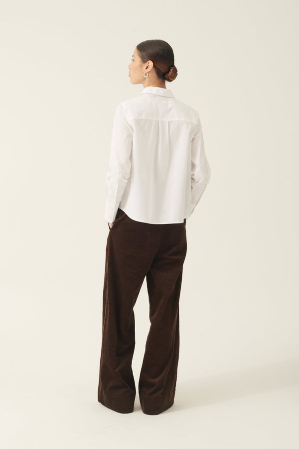 Rue De Tokyo SYLINA GARMENT DYED POPLIN - WHITE