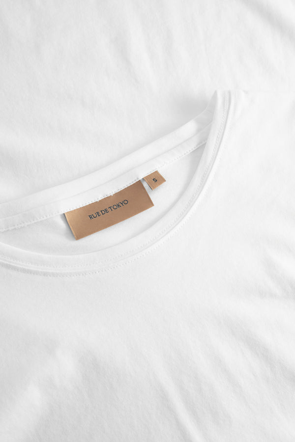 Rue De Tokyo TIMEA LIGHT COTTON JERSEY - WHITE