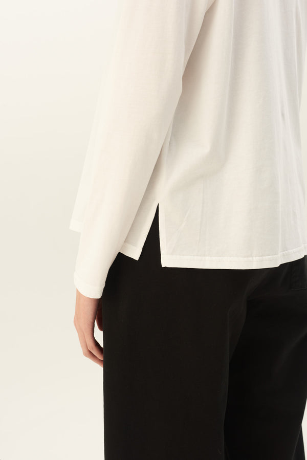 Rue De Tokyo TIMEA LIGHT COTTON JERSEY - WHITE