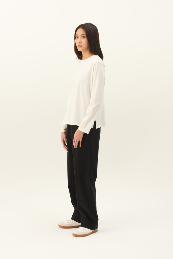 Rue De Tokyo TIMEA LIGHT COTTON JERSEY - WHITE