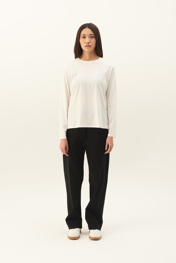 rue de tokyo TIMEA LIGHT COTTON JERSEY - WHITE