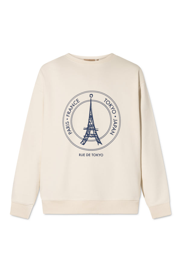 rue de tokyo TIMMY CREWNECK NATURAL