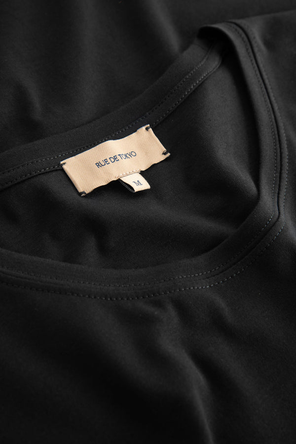 Rue De Tokyo TREVES T-SHIRT BLACK - BLACK