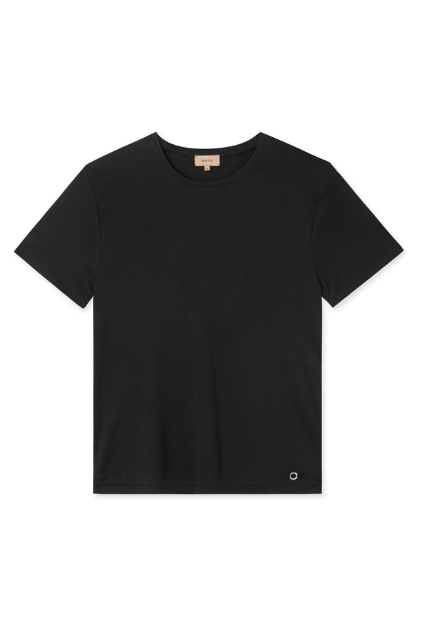 rue de tokyo TREVES T-SHIRT BLACK - BLACK