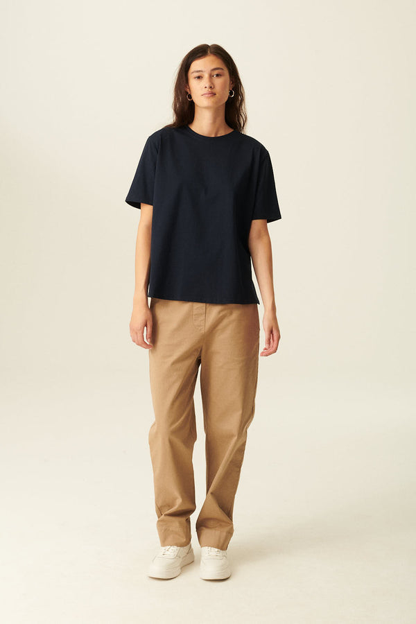 Rue De Tokyo TRISH LIGHT COTTON JERSEY - BLACK