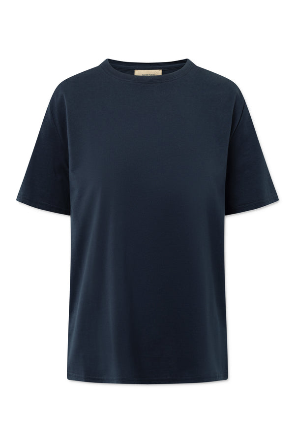 Rue De Tokyo TRISH LIGHT COTTON JERSEY - NAVY