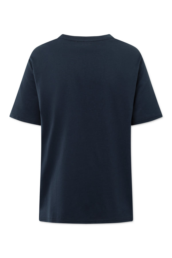 Rue De Tokyo TRISH LIGHT COTTON JERSEY - NAVY