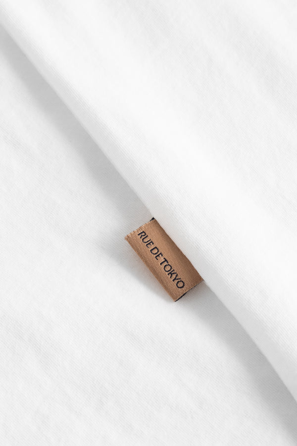 Rue De Tokyo TRISH LIGHT COTTON JERSEY - WHITE