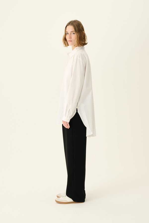 Rue De Tokyo SHELBY ORGANIC GARMENT DYED POPLIN - WHITE