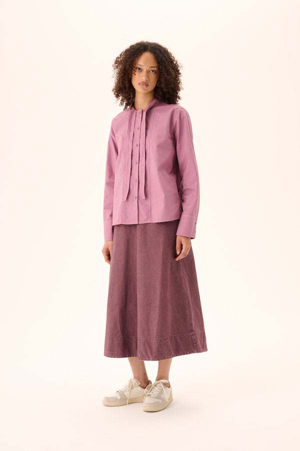 rue de tokyo SHOSHANA GARMENT DYED POPLIN - DUSKY ORCHID