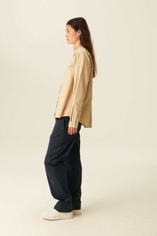 Rue De Tokyo SOFIE ORGANIC GARMENT DYED POPLIN - BEIGE