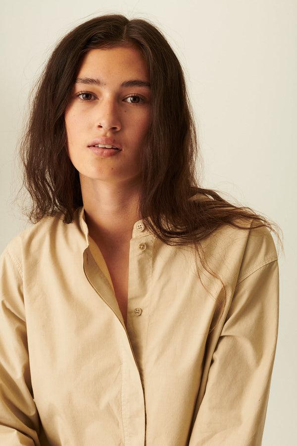 Rue De Tokyo SOFIE ORGANIC GARMENT DYED POPLIN - BEIGE