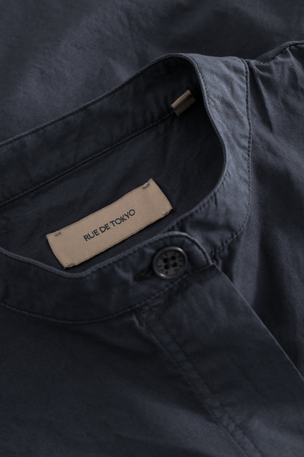 Rue De Tokyo SOFIE ORGANIC GARMENT DYED POPLIN - DARK NAVY