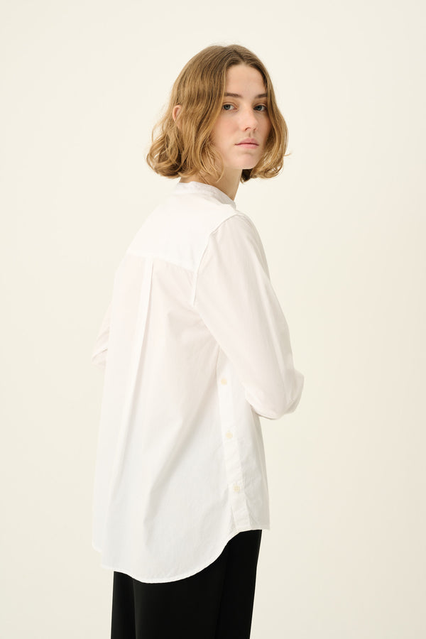 Rue De Tokyo SOFIE ORGANIC GARMENT DYED POPLIN - WHITE