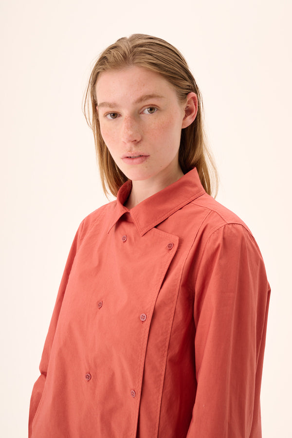 Rue De Tokyo SPARROW GARMENT DYED POPLIN - FADED RUST
