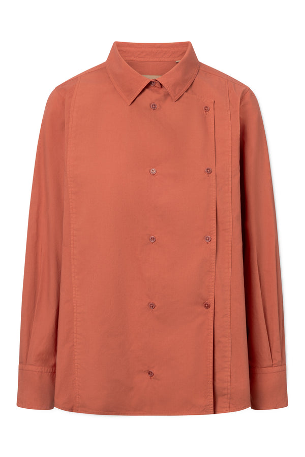 Rue De Tokyo SPARROW GARMENT DYED POPLIN - FADED RUST