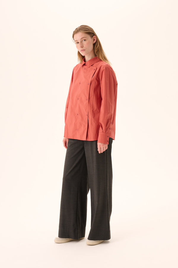rue de tokyo SPARROW GARMENT DYED POPLIN - FADED RUST