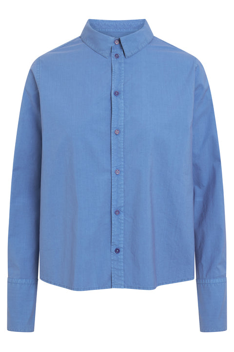 Rue De Tokyo SYLINA GARMENT DYED POPLIN - RIVERSIDE BLUE