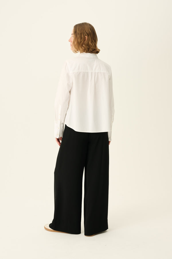 Rue De Tokyo SYLINA ORGANIC GARMENT DYED POPLIN - WHITE