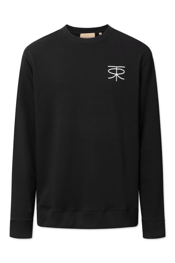 Rue De Tokyo TIM MONOGRAM ORGANIC HEAVY JRSY - BLACK WITH OFF WHITE LOGO