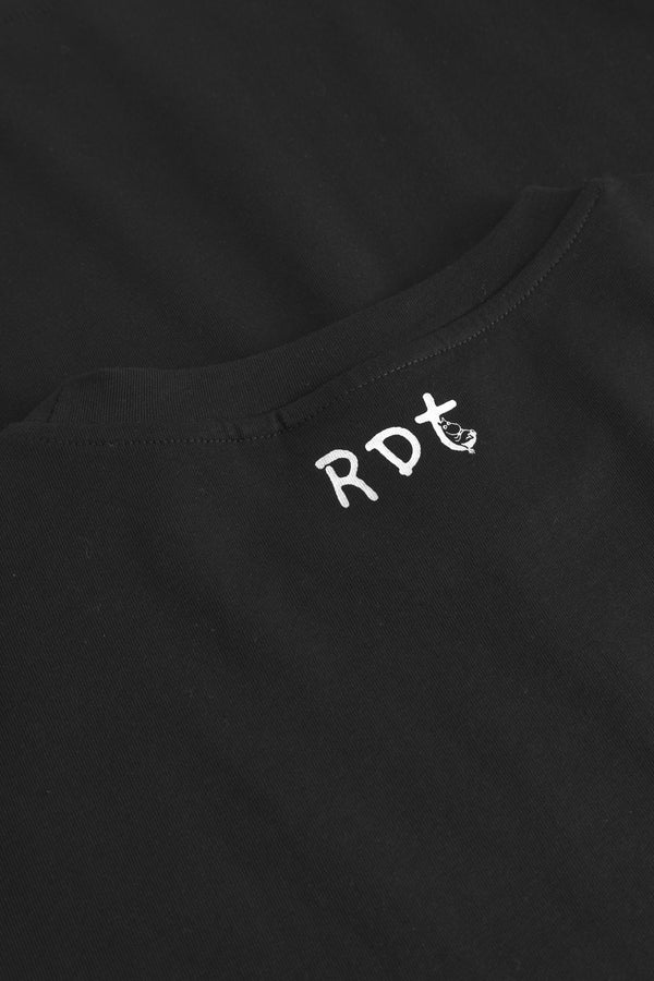 Rue De Tokyo TOYO MOOMIN COTTON JERSEY - BLACK OFF WHITE PRINT