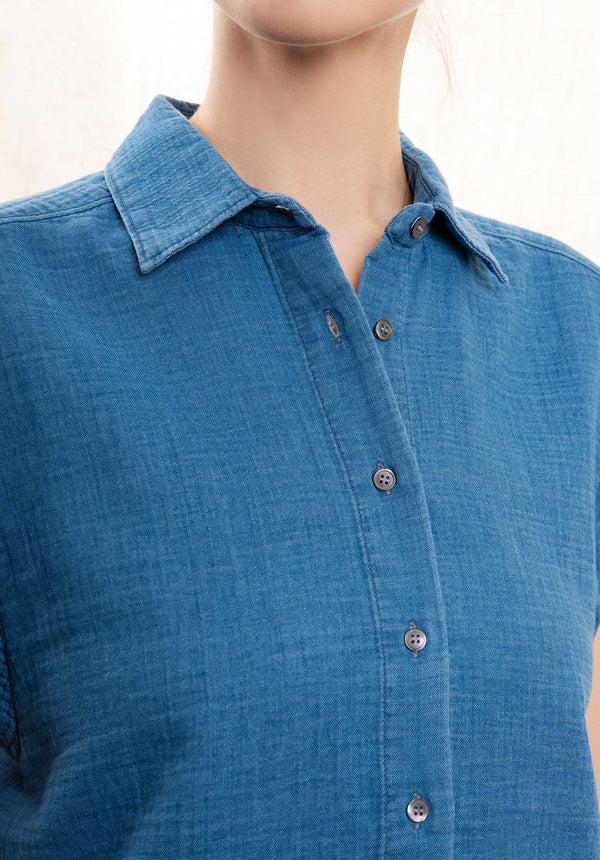 Rue Madam Denim Shirt Cara Bbcb616 02-Medium-Bleach