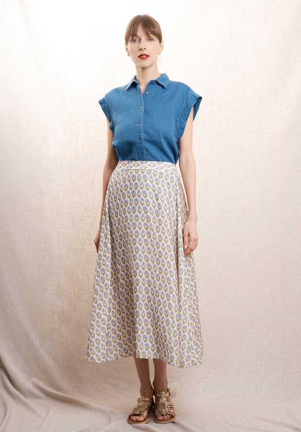 Rue Madam Denim Shirt Cara Bbcb616 02-Medium-Bleach