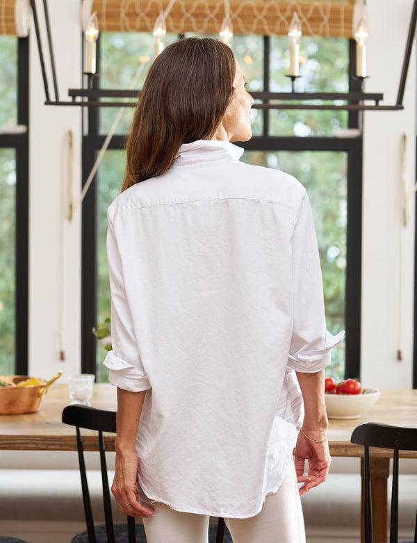 Rue Madam Denim Shirt Eileen Famous De White-Tattered-Wash