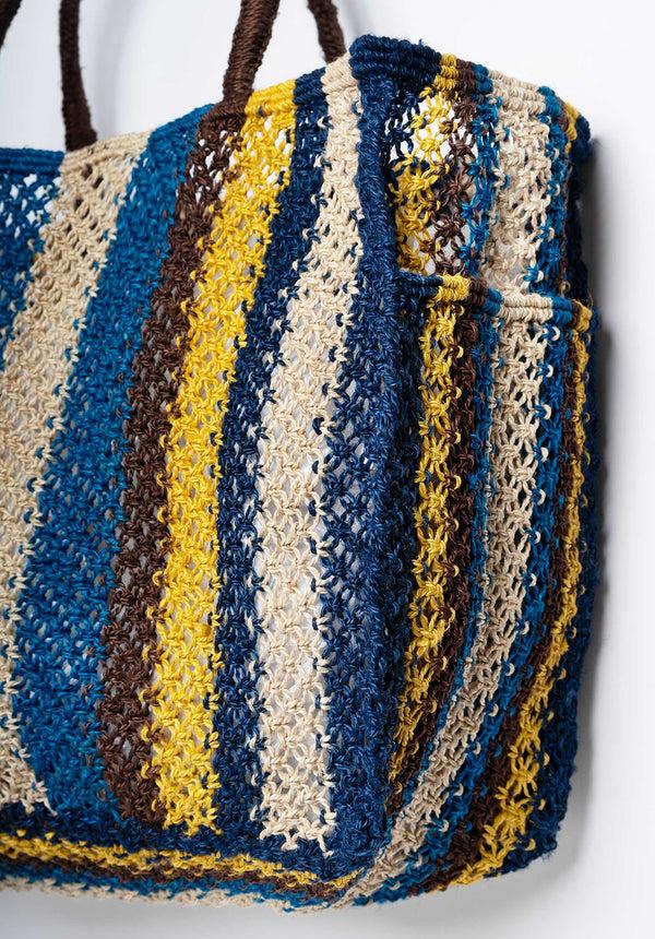 Rue Madam Beach Bag Barry No Word Blue-Yellow