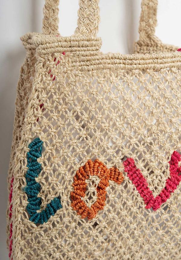 Rue Madam Beach Bag Cara Love Natural