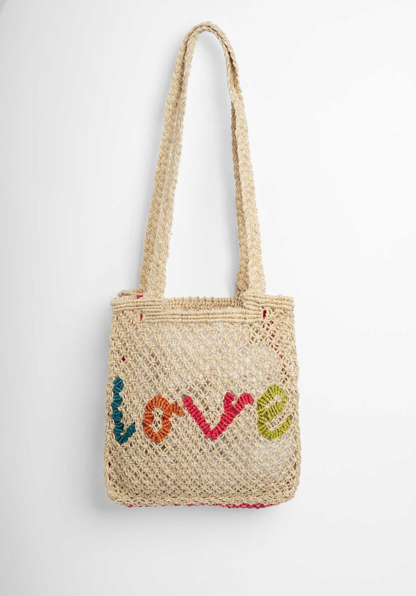 rue madam Beach Bag Cara Love Natural