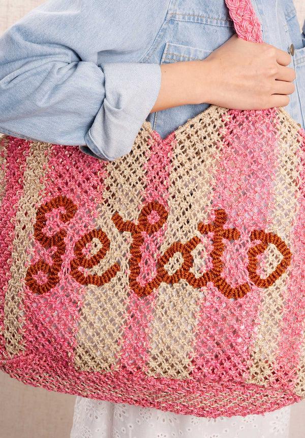 Rue Madam Beach Bag Drew Gelato Rose