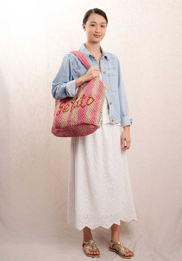 Rue Madam Beach Bag Drew Gelato Rose