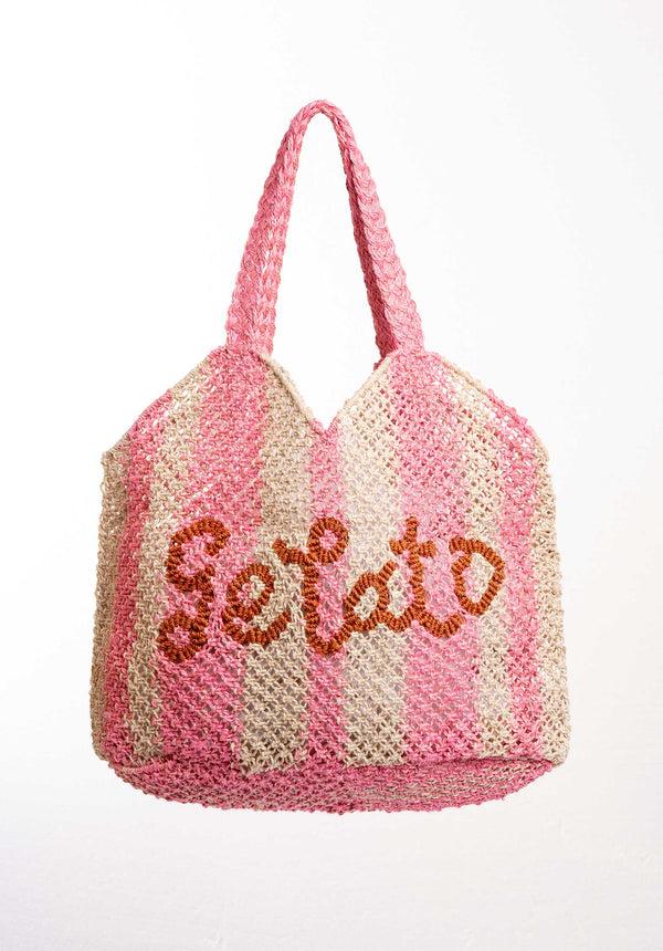 rue madam Beach Bag Drew Gelato Rose