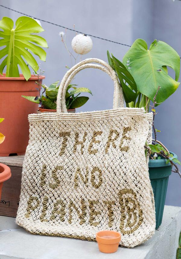 Rue Madam Beach Bag No Planet B L Nat