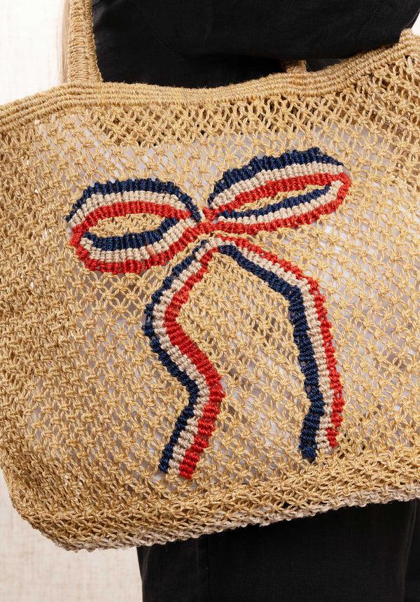 Rue Madam Beach Bag Ribbon Small Mustard