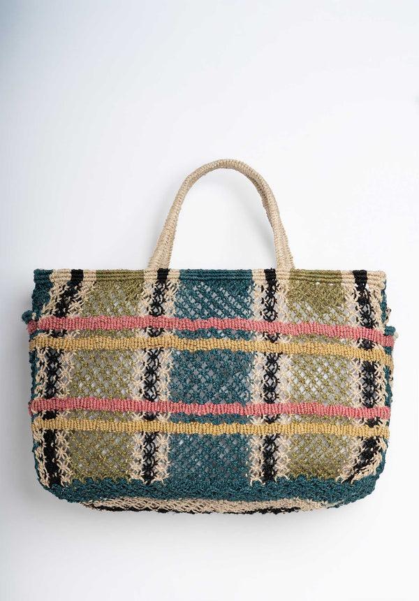 rue madam Beach Bag Tartan Highland