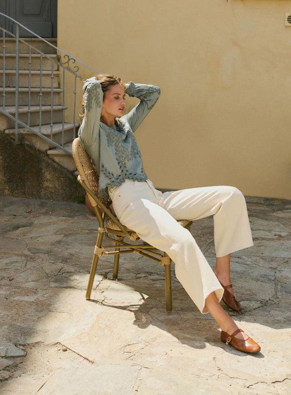 Rue Madam Blouse 225taylor Celadon