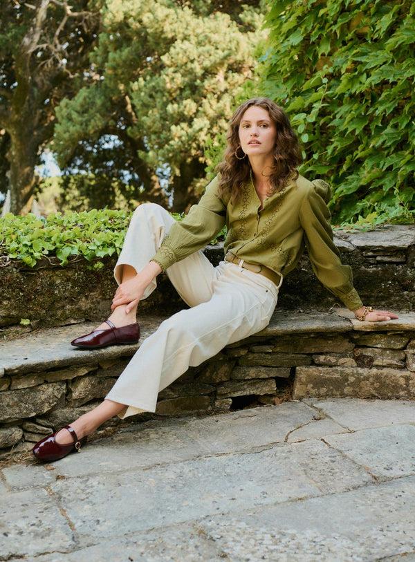 Rue Madam Blouse 225tracy Olive